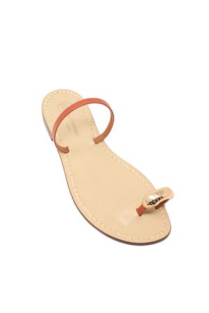 Sandali capresi color mattone Da Costanzo | FASCIACONANELLOMATTONE